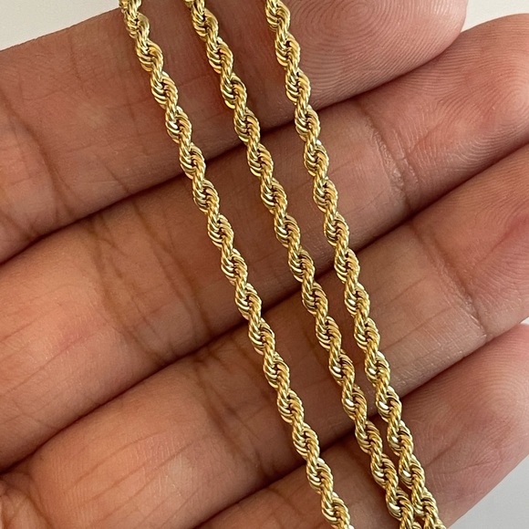 14KT Gold Rope Chain Necklace
